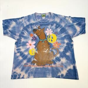 1998 Collectible Vintage Cartoon Network Scooby Doo Shirt Size XXL Tie Dye